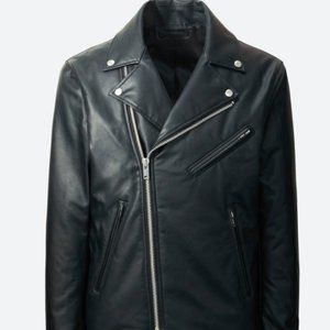 UNIQLO Faux Leather Men’s Biker Moto Jacket Large NWT